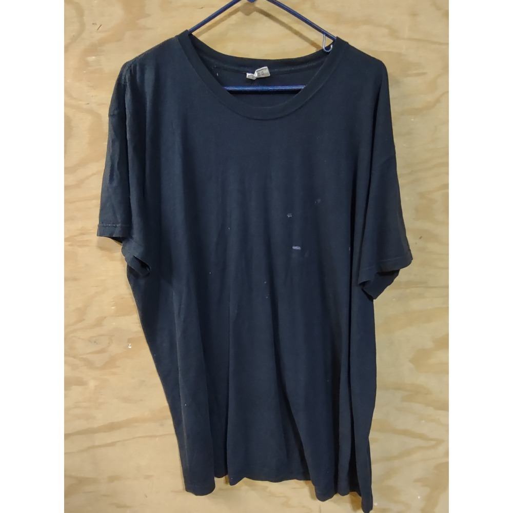 Calvin Klein Mens XL Black Short Sleeve Crew Neck Solid Cotton T-Shirt Tee